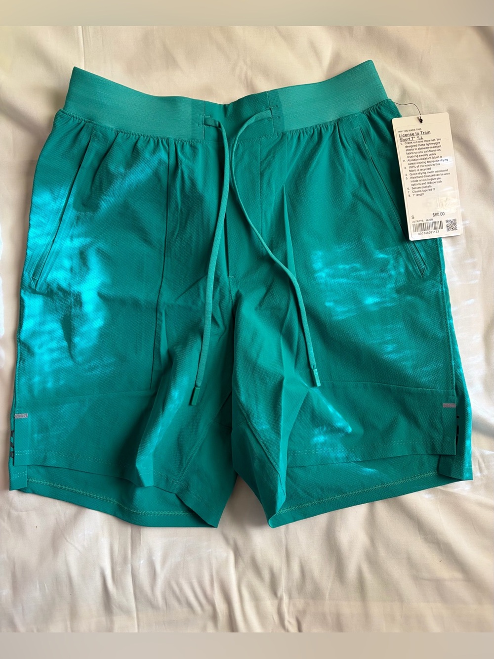 NWT Lululemon License to Train Short 7" *LL - S (Maldives Green)